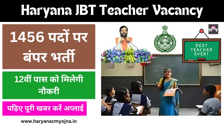 Haryana JBT Teacher Vacancy