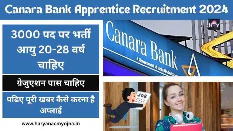 Canara Bank Apprentice Recruitment 2024