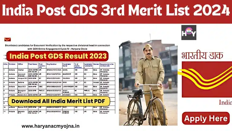 India Post GDS 3rd Merit List 2024