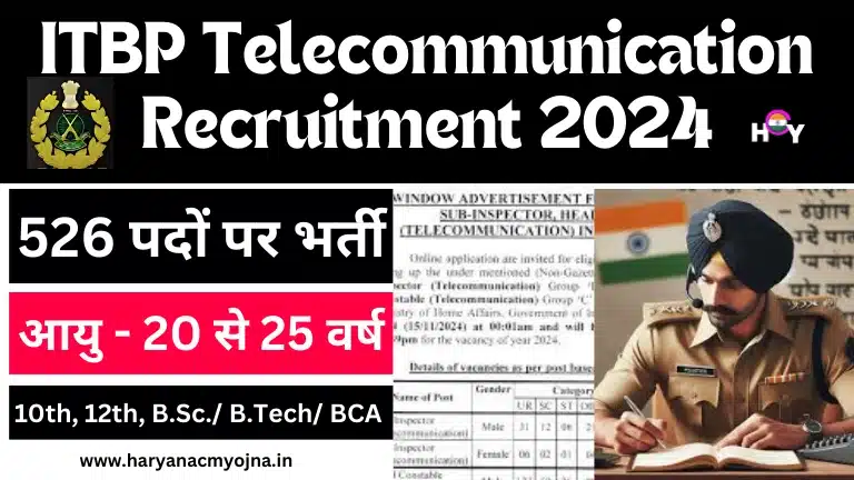 ITBP Telecommunication Recruitment 2024