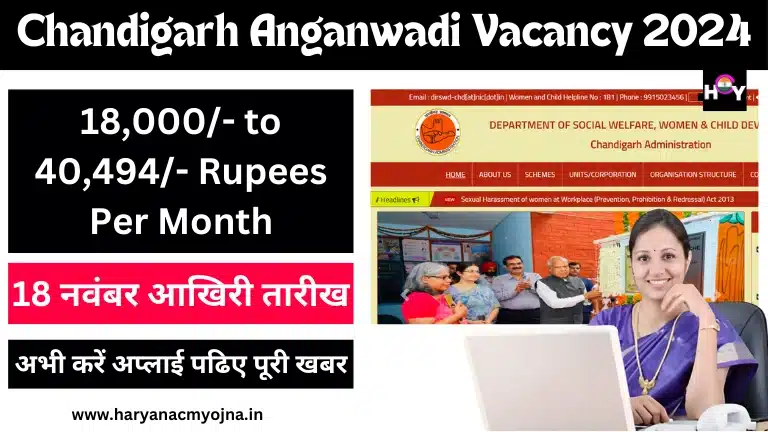 chandigarh vacancy Haryanacmyojna