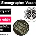 UPSSSC Stenographer Vacancy 2024